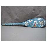 Hand-Painted Wooden Nautical Paddle