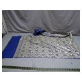 Blue and Silver 72 x 19 Inch Fabric