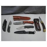 NRA and Buck Knives With Sheaths