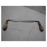 Traditional Wood-Handled Drawknife