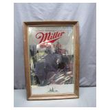 Miller High Life Mirror With Black Bear