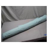Market Umbrella in Aqua Protective Cover