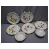 Interpur and Newcor Stoneware Dinnerware Set