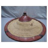 Decorative Handcrafted Woven Reed Hat