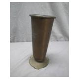 Vintage Brass Cemetery Vase