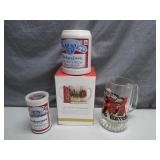 Budweiser Memorabilia Set with Mugs
