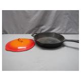 Emeril Cast Iron Skillet with Le Creuset Lid