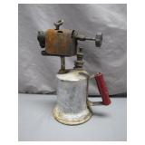 Early Blowtorch With Red Wooden Handle