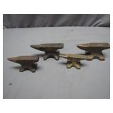4 Miniature Advertising Anvils