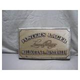 Foster's Lager Embossed Metal Sign