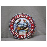 Chesapeake Bay Blue Crab's Metal Sign