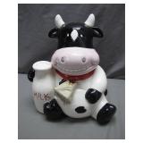 Treasure Craft Cow Cookie Jar with Milk Bottle