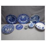 Blue and White Porcelain Plates