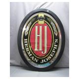 Herman Joseph's Oval Beer Sign Mirror