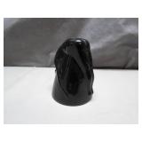 Black Onyx-Color Glass Bottom's Up Shot Glass