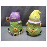 WCL Halloween-Themed Ceramic Canisters