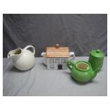 Charming Ceramic Teapot and Pitcher Set