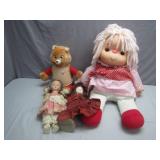 Dolls and Teddy Ruxpin Set