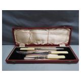Lewis Rose & Co. Sheffield Carving Set in Case