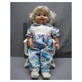 1985 Playmates Cricket Doll with Original Chair