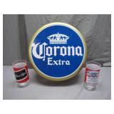 Corona-Branded Light-Up Sign With Glasses