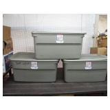 3 Sterilite 122 Qt Storage Totes