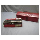 Red Metal Toolbox and Nova Chuck Set