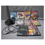 PlayStation 2 Games Lot With Headset