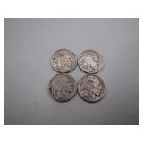 (4) 1936 Buffalo Nickels