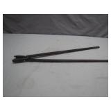 Vintage Blacksmith Flat Jaw Tongs