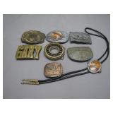 Western Buckles and Bolo Tie Collection