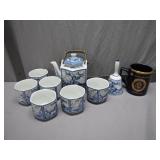 Blue and White Tea Set With Presidential Mug