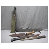 Machetes with Sheaths and Tool
