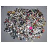 Two Pounds of Assorted Buttons, Mixed Sizes