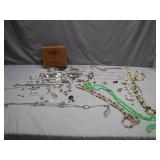 Jewelry Collection with Wooden Box