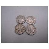 (4) 1935 Buffalo Nickels