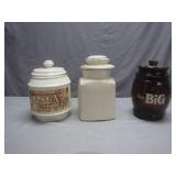 3 Collectible Ceramic Jars