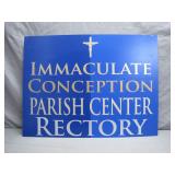 Immaculate Conception Parish Center Sign