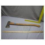 Classic Wood-Handled Single-Bit Axe