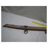 Antique Single Tree with Metal Hooks