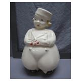 Ceramic Chef Cookie Jar With Removable Lid