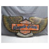 Air Brushed Harley Davidson Plexiglass Sign