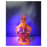 1983 Amber Glass Figurine with Markings