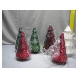 Festive Glass Tree Decorations