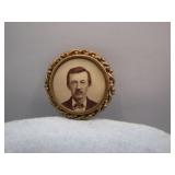 Late 19th-Century Photo Portrait Pin