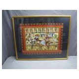 Framed Artwork Signed Bartholme, 1990