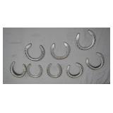 (8) Aluminum Horseshoes