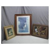 3 Framed Decorative Artworks
