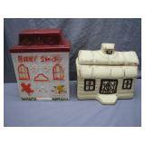 Ceramic Cottage Cookie Jars