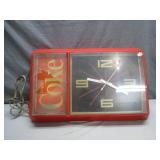 Coca-Cola Branded Wall Clock with Lighted Feature